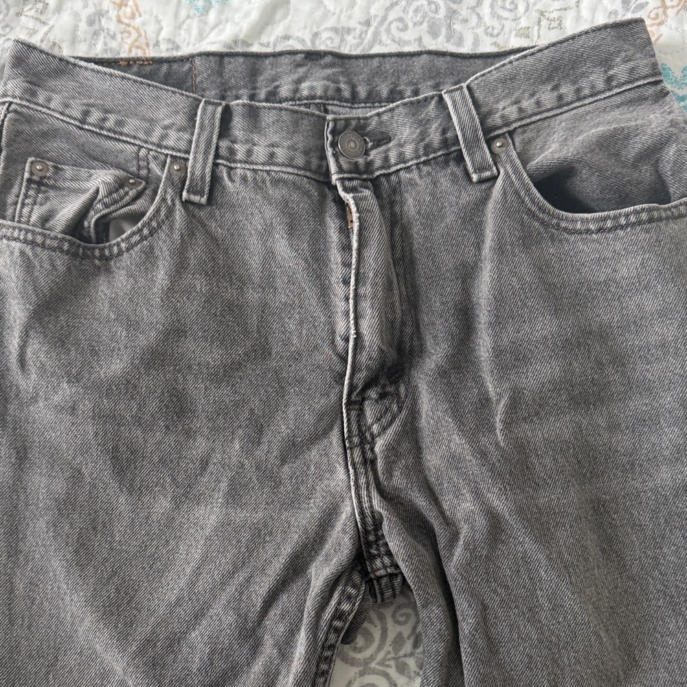 Levi's Gray Straight Fit Jeans for Men